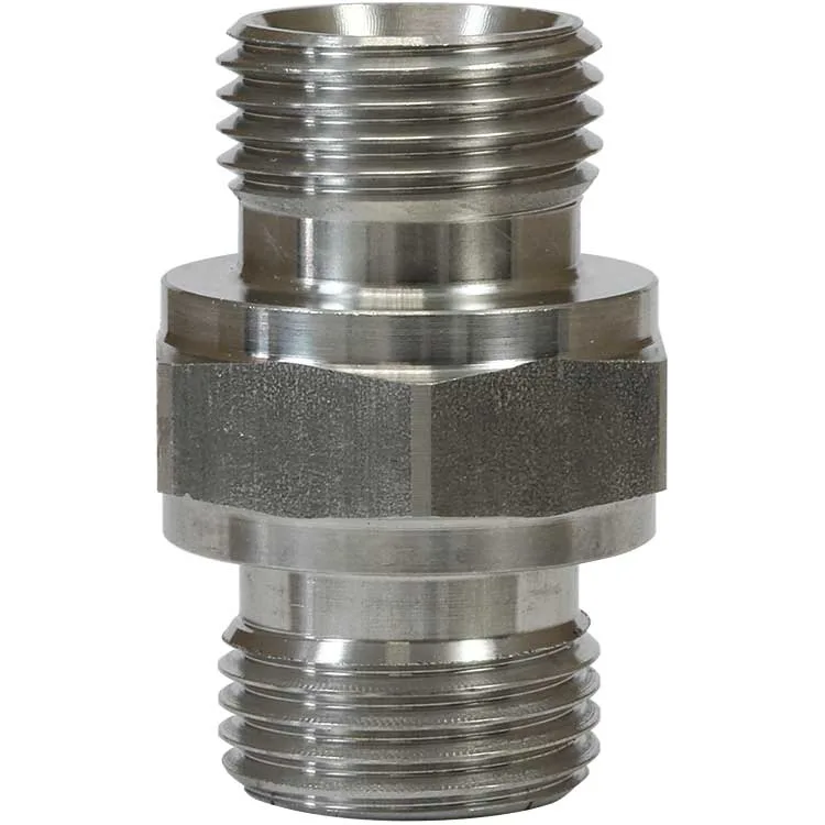 Doppelnippel X"AG : X"AG Edelstahl 500 bar