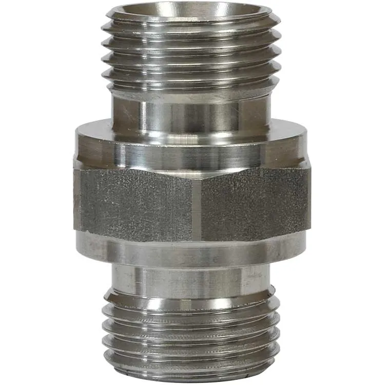 Doppelnippel X"AG : X"AG Edelstahl 500 bar