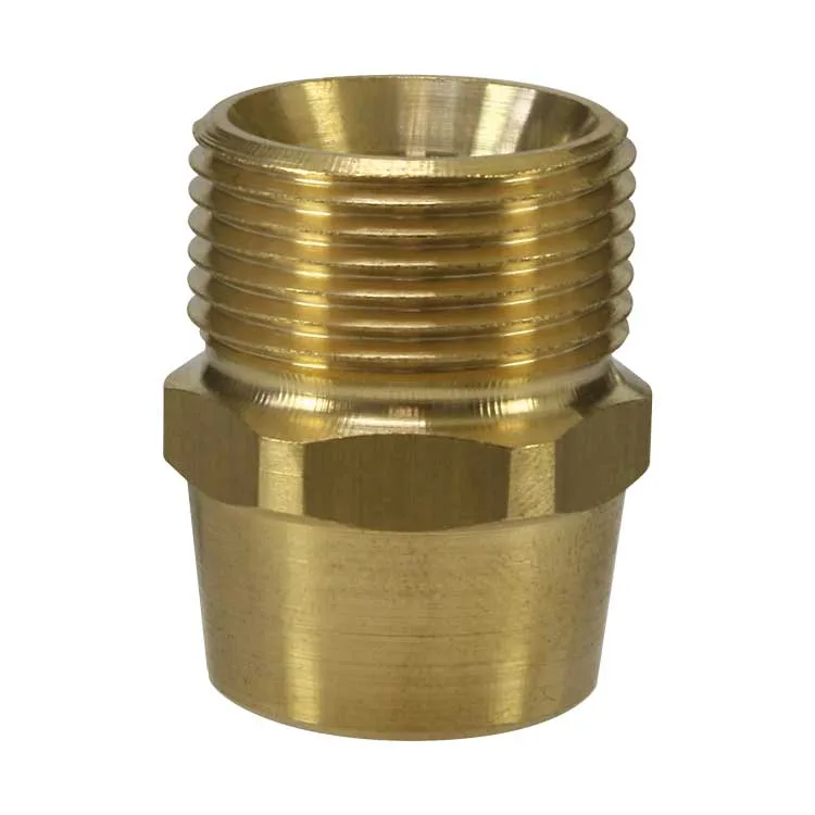 M22x1,5 AG : 1/4"IG Gegennippel Messing